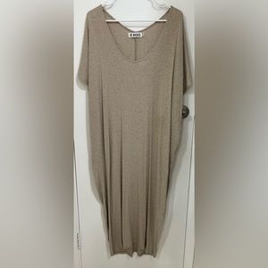 Fighting Eel Dress Mavin in Ribbed Oatmeal - Size 2